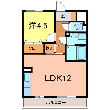 セジュール一ツ木の物件間取画像